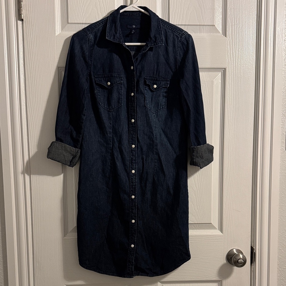 GAP Dark Blue Denim Dress